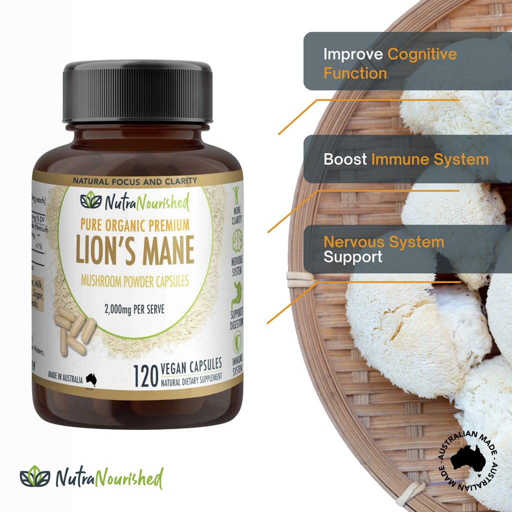 Lion's Mane Mushroom Hericium erinaceus (2,000mg) 120 Vegan Capsules-2