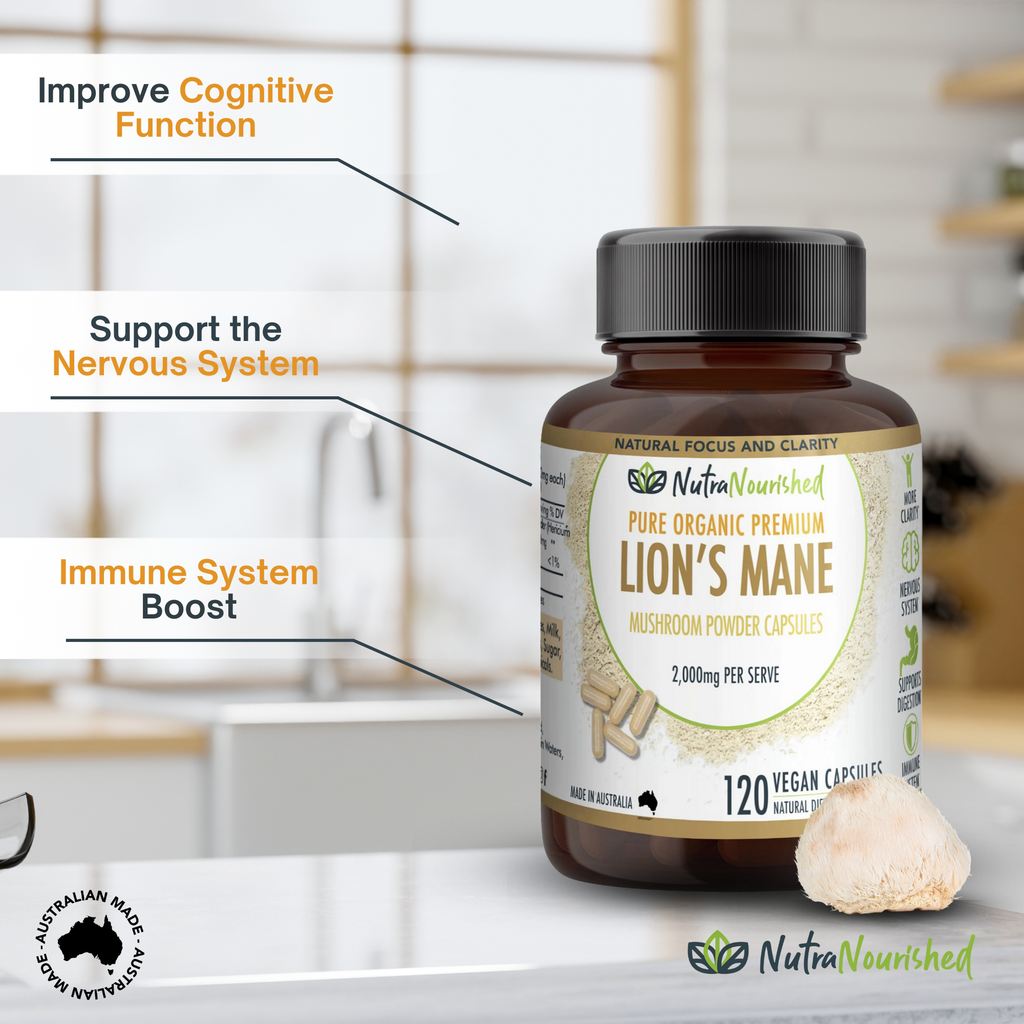 Lion's Mane Mushroom Hericium erinaceus (2,000mg) 120 Vegan Capsules-3